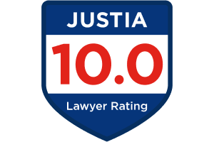 JUSTIA 10 Lawyer Rating - Badge